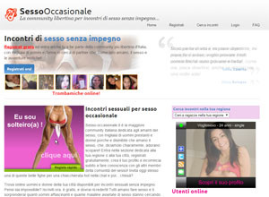 La home page del sito sesso-occasionale.it